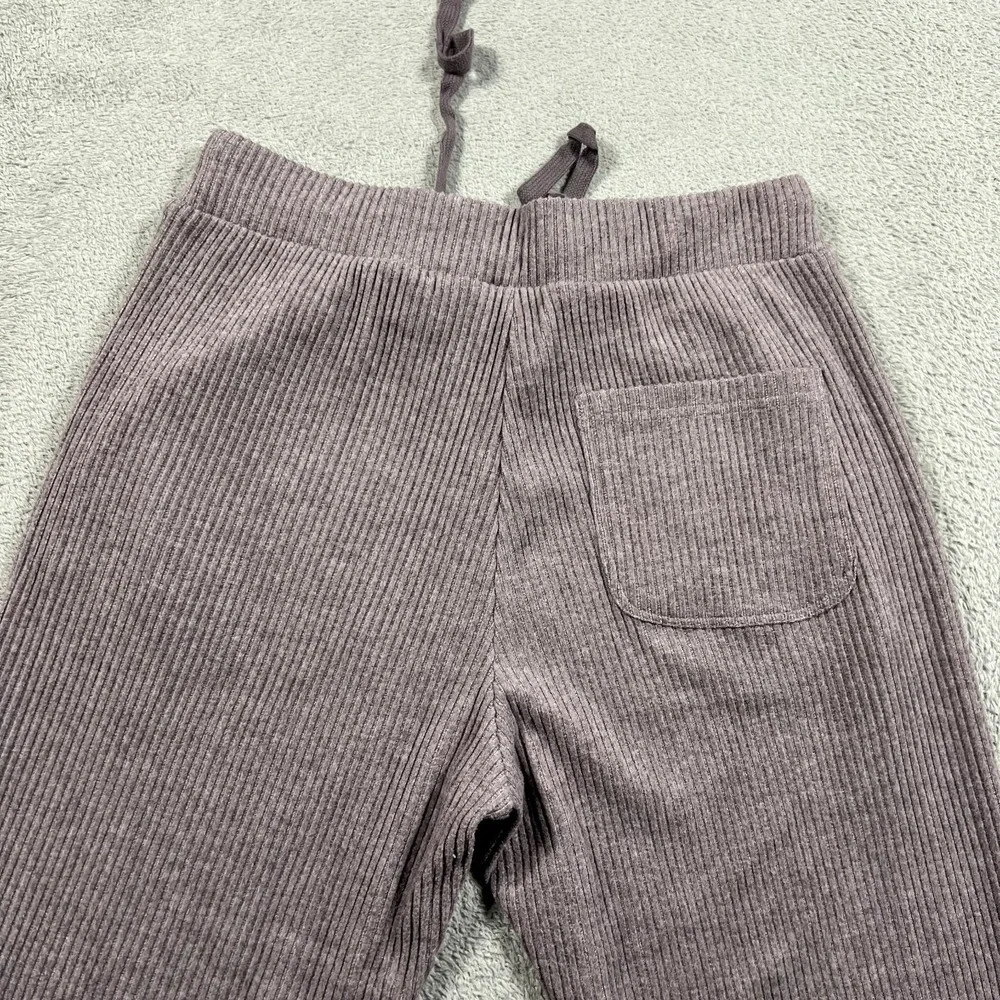 Alo Yoga Muse Sweatpants Jogger Womens Medium Ribbed Knit Dusk Purple